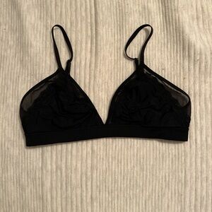 Aerie Black Minimalist Triangle Bras